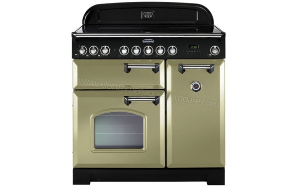 FALCON Classic Deluxe 90 Induction Vert Chrom&eacute; - Vue de face