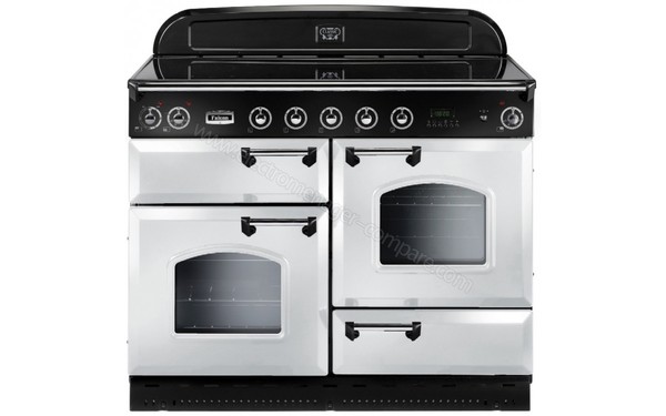 FALCON Classic 110 Induction Blanc Chrom&eacute; - Vue de face