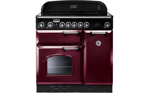 FALCON Classic 90 Induction Rouge Chrom&eacute; - Vue de face (cr&eacute;dit : Boulanger)