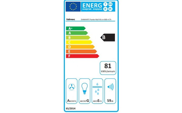 FALMEC DIAMANT1430 - &Eacute;tiquette &eacute;nergie