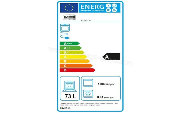 FALCON Elise 110 DF Inox - Etiquette &eacute;nerg&eacute;tique 2