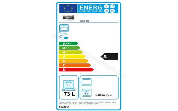 FALCON Elise 110 DF Inox - Etiquette &eacute;nerg&eacute;tique four 3