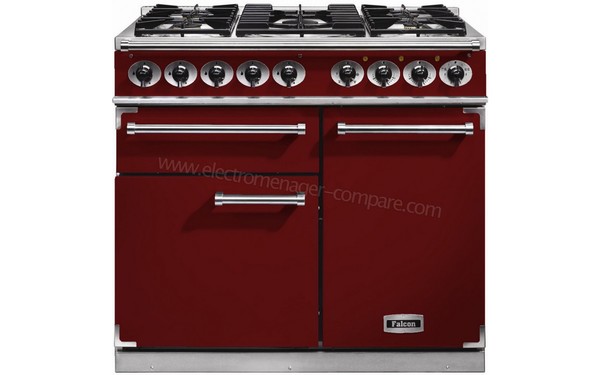 FALCON Deluxe 1000 DF Rouge Nickel Brillantes - Vue de face