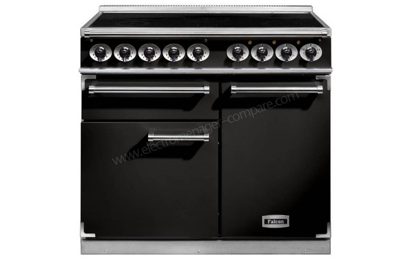 FALCON Deluxe 1000 Induction Noir Chrom&eacute; - Vue de face