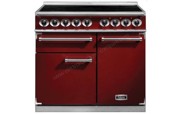 FALCON Deluxe 1000 Induction Rouge Nickel - Vue de face