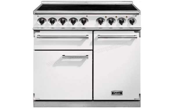 FALCON Deluxe 1000 Induction Blanc Nickel - Vue de face