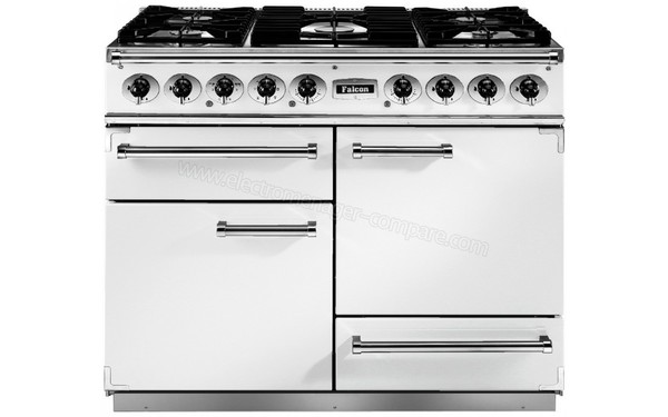 FALCON PKR 1092 Deluxe DF Blanc Nickel Brillantes - Vue de face