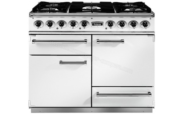 FALCON PKR 1092 Deluxe DF Blanc Nickel Mates - Vue de face