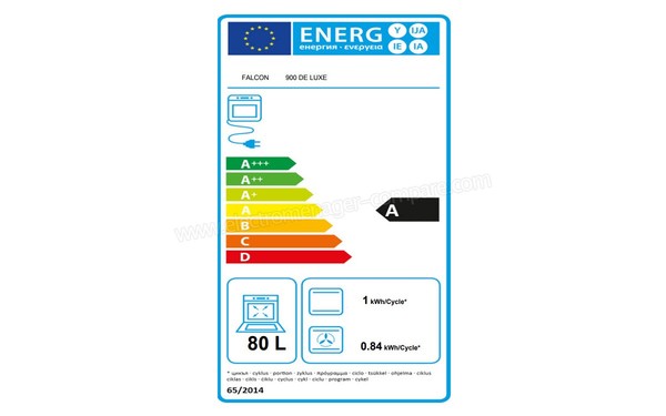 FALCON PKR 900 Deluxe DF Noir Cuivr&eacute;e Mates - Etiquette four 2