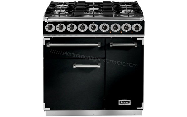 FALCON PKR 900 Deluxe DF Noir Chrom&eacute;e Brillantes - Vue de face