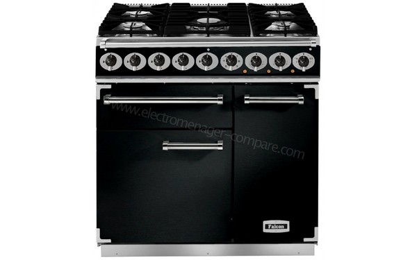 FALCON PKR 900 Deluxe DF Noir Chrom&eacute;e Mates - Vue de face