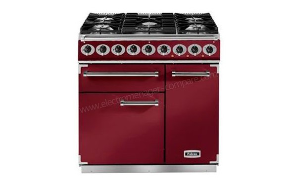 FALCON PKR 900 Deluxe DF Rouge Airelle Nickel Mates - Vue de face