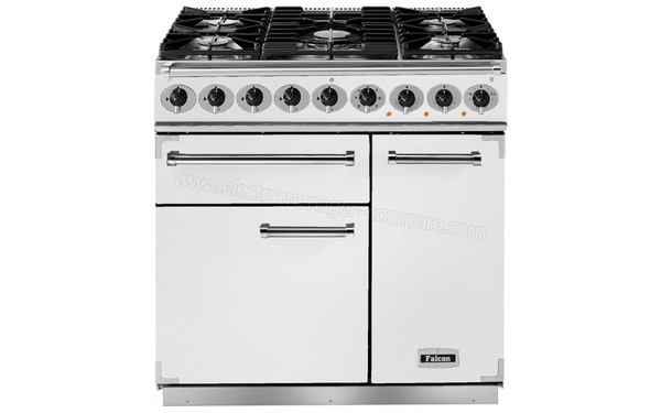 FALCON PKR 900 Deluxe DF Blanc Nickel Brillantes - Vue de face