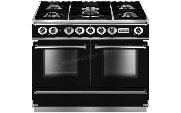 FALCON Continental 1092 DF Noir Chrom&eacute;e Brillantes - Vue de face