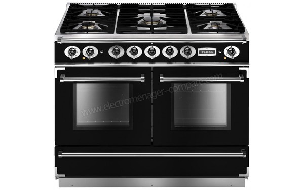 FALCON Continental 1092 DF Noir Chrom&eacute;e Mates - Vue de face