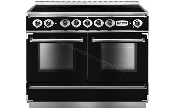 FALCON Continental 1092 Induction Noir Chrome - Vue de face