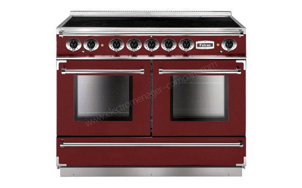 FALCON Continental 1092 Induction Rouge Nickel - Vue de face