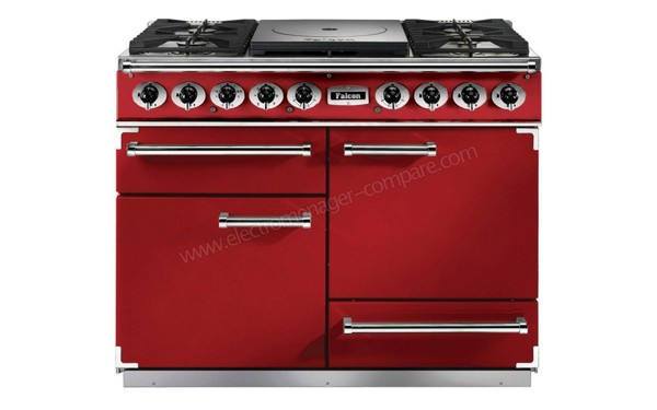 FALCON 1092 Deluxe CT DF Rouge Chrome - Vue de face