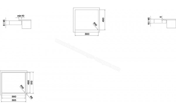 FALMEC INDUCDS3221 - Dimensions