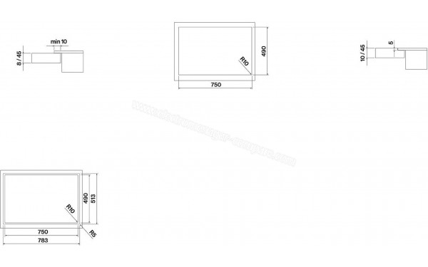 FALMEC INDUCDS3321 - Dimensions