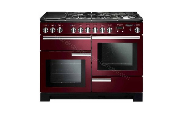 FALCON Professional Deluxe 110 DF Rouge Chrom&eacute; - Vue de face