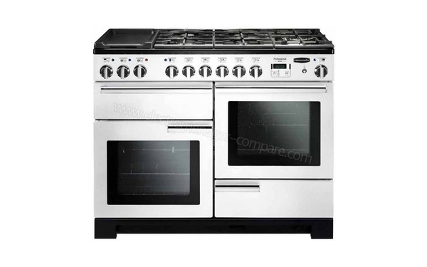 FALCON Professional Deluxe 110 DF Blanc Chrom&eacute; - Vue de face