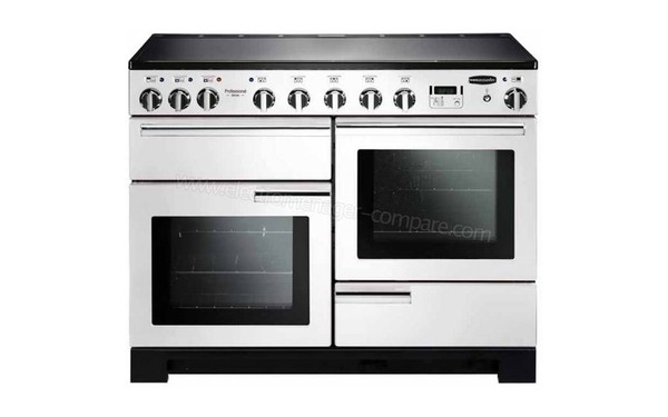 FALCON Professional Deluxe 110 Induction Blanc Chrom&eacute; - Vue de face