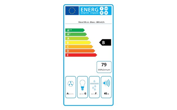 FALMEC VELA1410 - &Eacute;tiquette &eacute;nergie