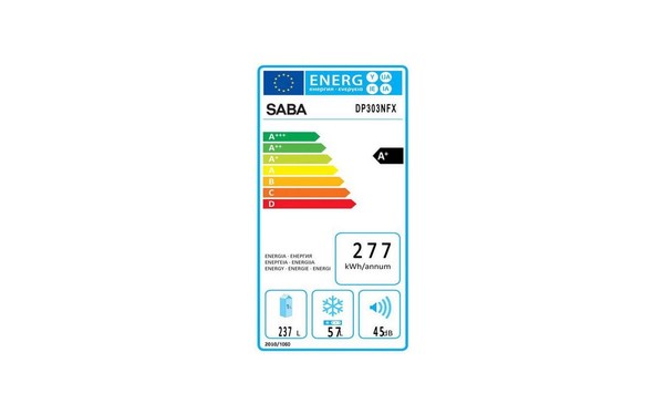 SABA DP303NFX - &Eacute;tiquette &eacute;nergie