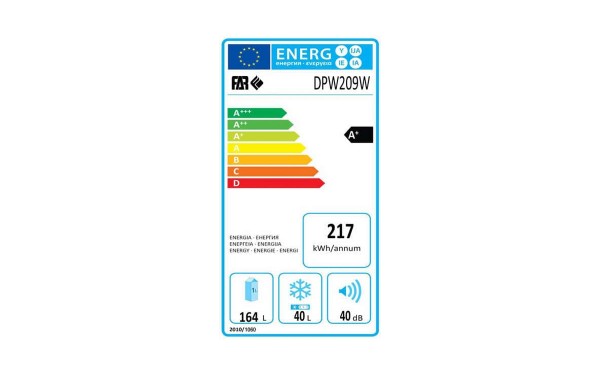 FAR DPW209W - &Eacute;tiquette &eacute;nergie