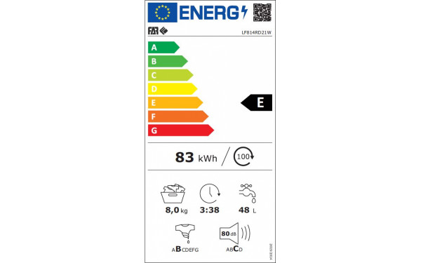 FAR LF814RD21W - &Eacute;tiquette &eacute;nergie v2