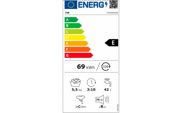 FAR LT510H20W - &Eacute;tiquette &eacute;nergie v2