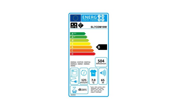 FAR SL7CDM19W - &Eacute;tiquette &eacute;nergie