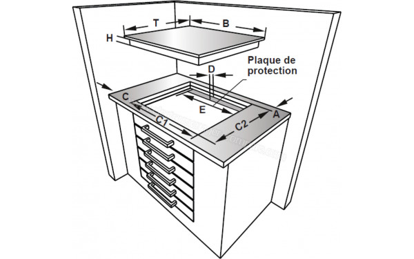 FAURE FAUTBI3VB31 - Dimensions