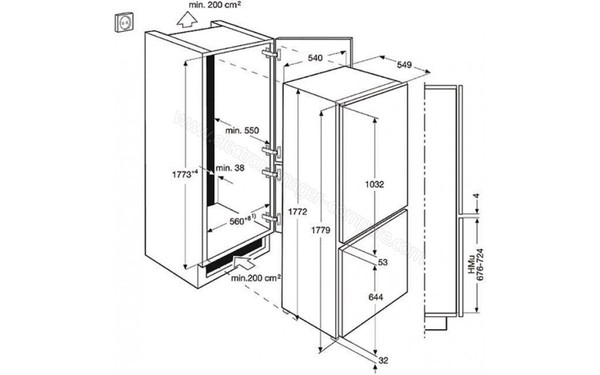 FAURE FBB29430SA - sch&eacute;ma d'encastrement
