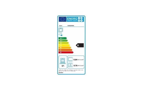 FAURE FCI5529CWA - &Eacute;tiquette &eacute;nergie