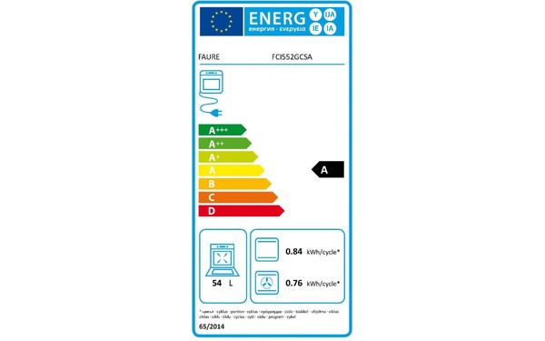 FAURE FCI552GCSA - &Eacute;tiquette &eacute;nergie