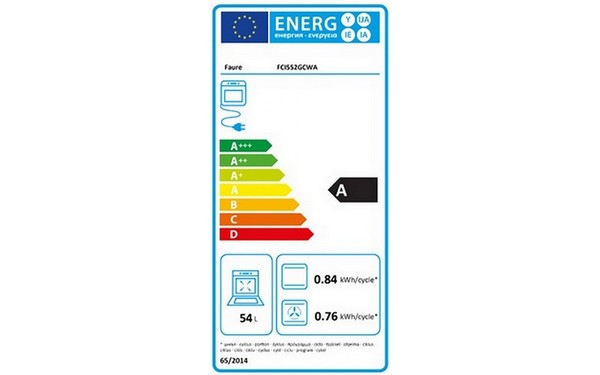 FAURE FCI552GCWA - &Eacute;tiquette &eacute;nergie