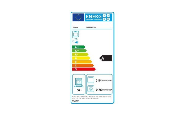FAURE FCI6530CSA - &Eacute;tiquette &eacute;nergie