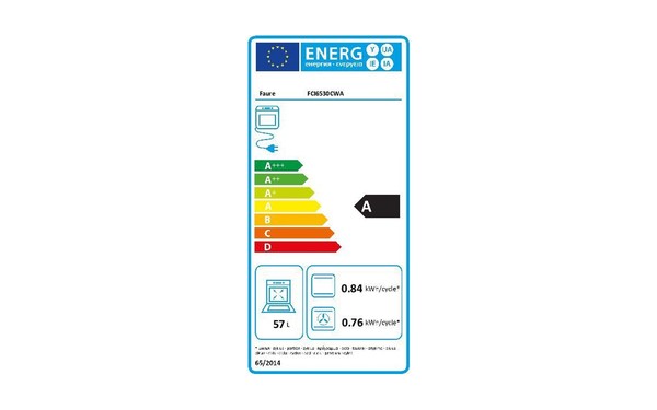 FAURE FCI6530CWA - &Eacute;tiquette &eacute;nergie