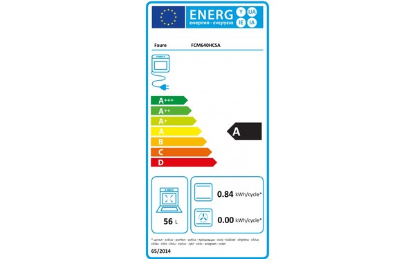 FAURE FCM640HCSA - &Eacute;tiquette &eacute;nergie
