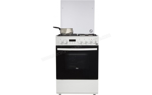 FAURE FCM6560PWA - Vue de face avec couvercle ouvert (cr&eacute;dit : Boulanger)