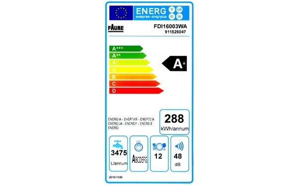 FAURE FDI16003WA - &Eacute;tiquette &eacute;nergie