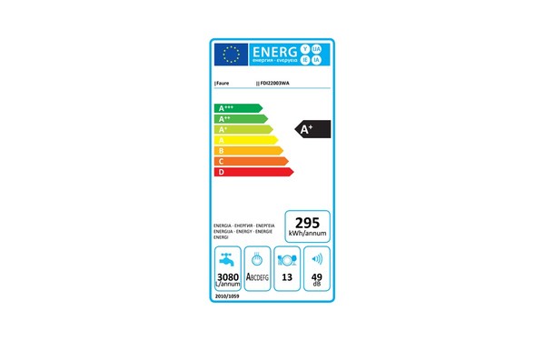 FAURE FDI22003WA - &Eacute;tiquette &eacute;nergie