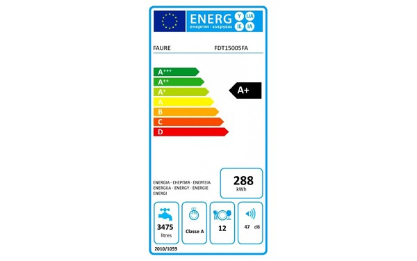 FAURE FDT15005FA - &Eacute;tiquette &eacute;nergie