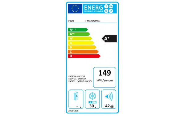 FAURE FFX31400WA - &Eacute;tiquette &eacute;nergie