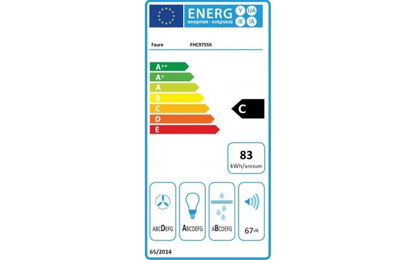 FAURE FHC9755X - &Eacute;tiquette &eacute;nergie