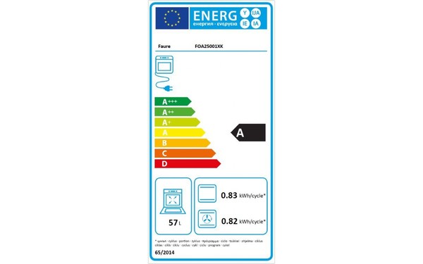 FAURE FOA25001XK - &Eacute;tiquette &eacute;nergie