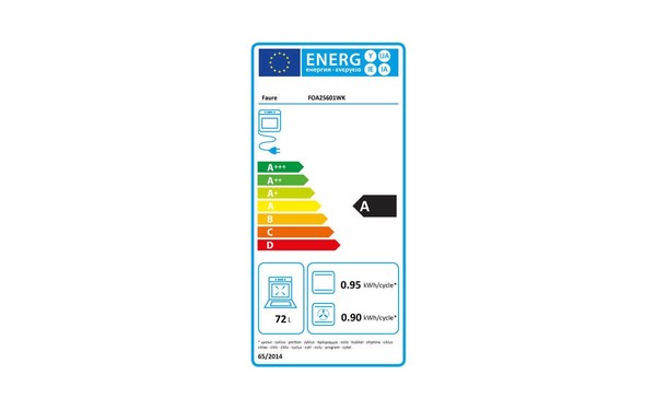 FAURE FOA25601WK - &Eacute;tiquette &eacute;nergie