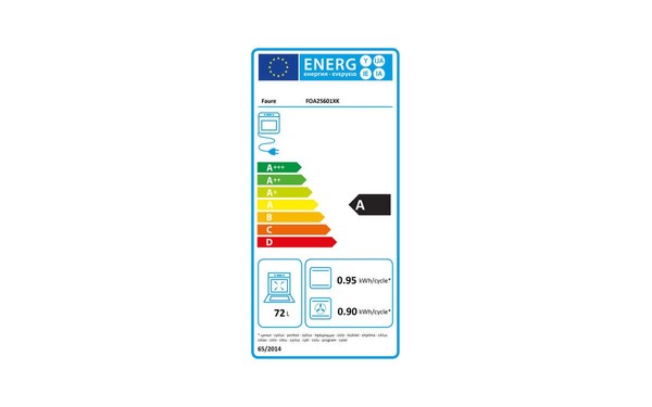 FAURE FOA25601XK - &Eacute;tiquette &eacute;nergie